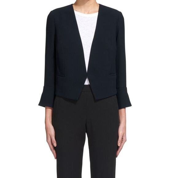 Whistles Split Cuff Crop Blazer sz 6 - Picture 1 of 4